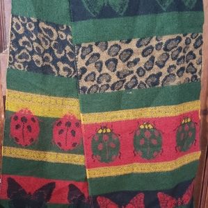 Scarf, Made in France, Multi-color,  very pretty,  Pre-owned